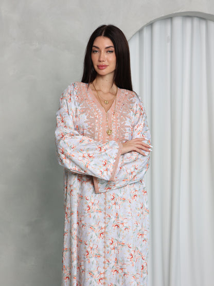 Blush Floral Kaftan