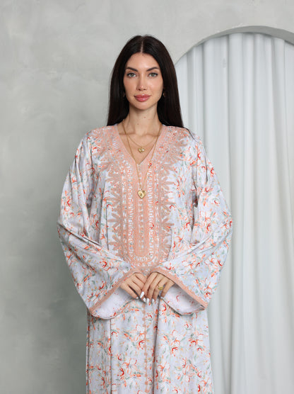 Blush Floral Kaftan