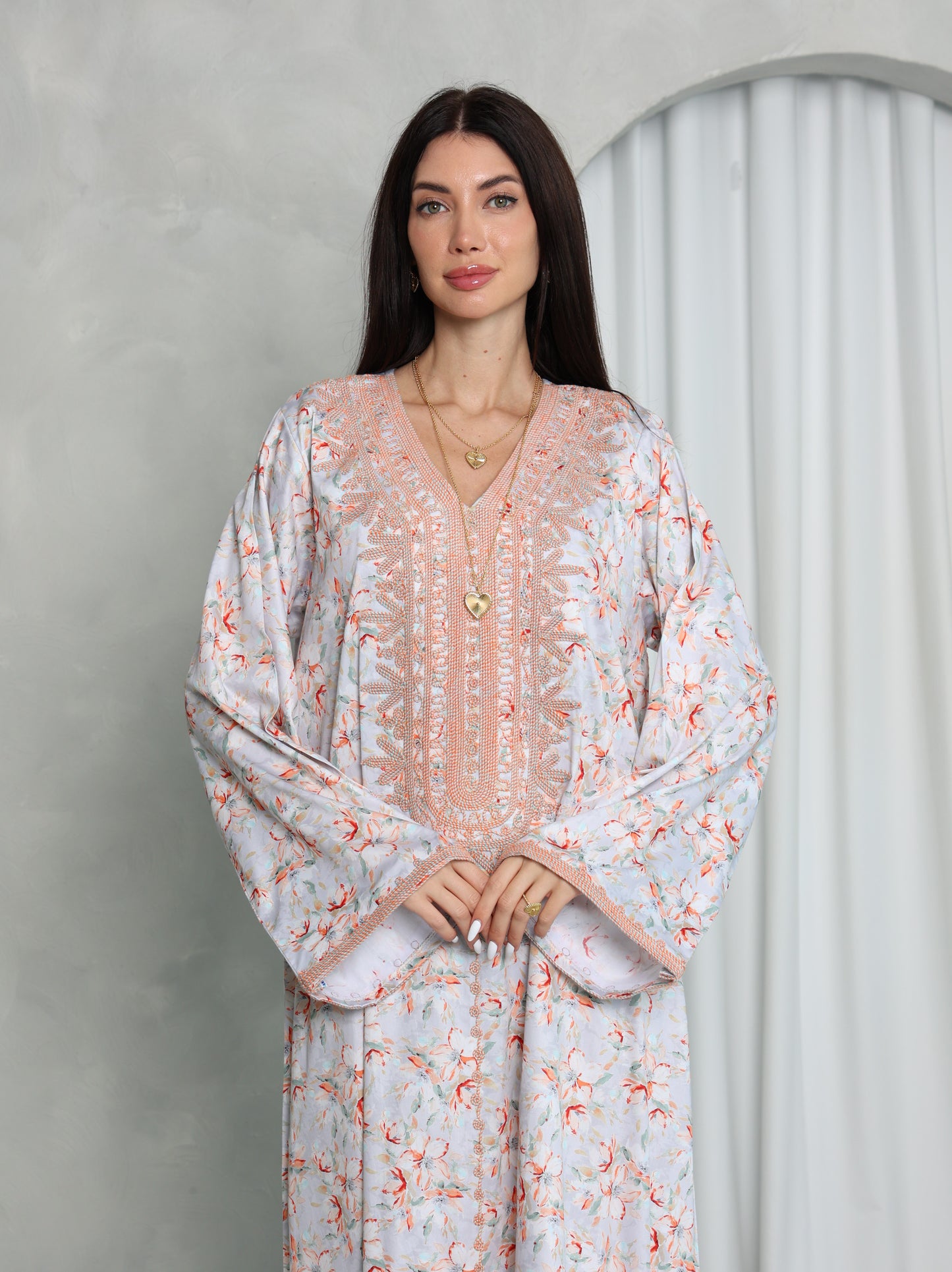 Blush Floral Kaftan