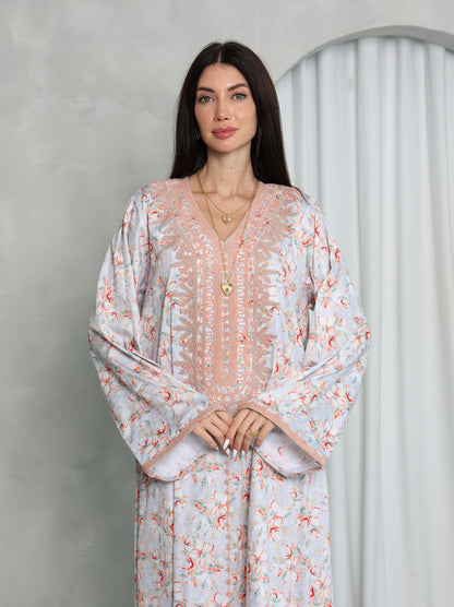 Blush Floral Kaftan