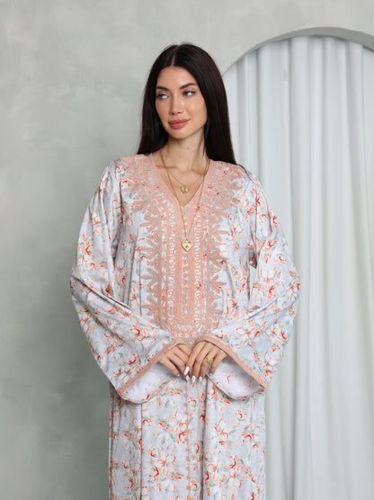 Blush Floral Kaftan