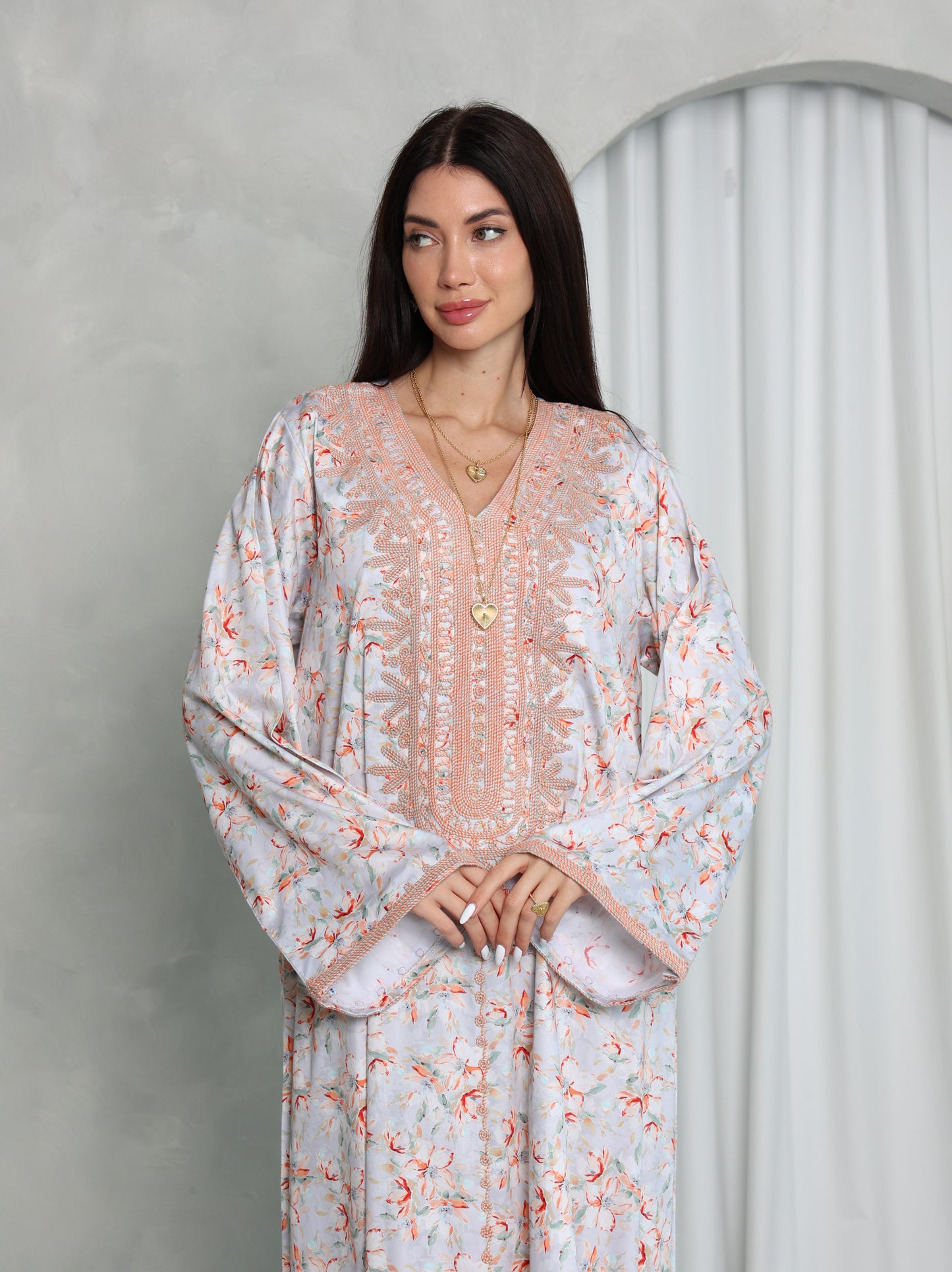 Blush Floral Kaftan