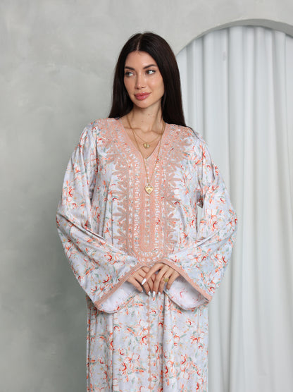 Blush Floral Kaftan
