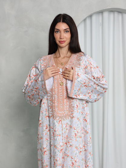 Blush Floral Kaftan