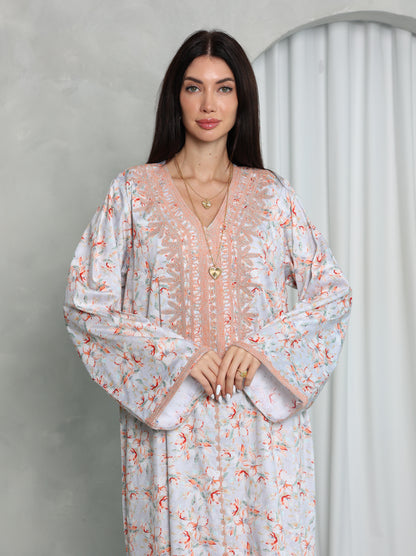 Blush Floral Kaftan