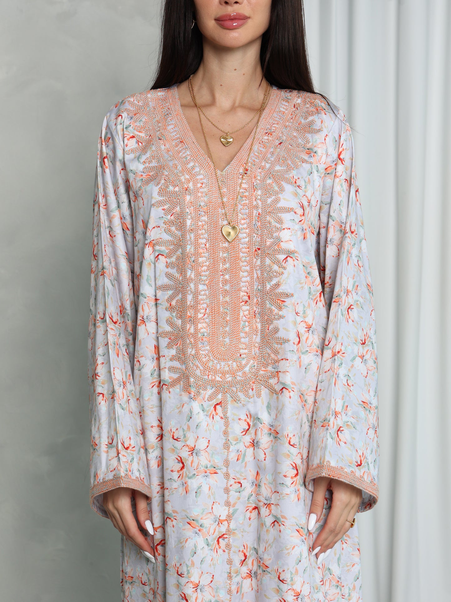 Blush Floral Kaftan
