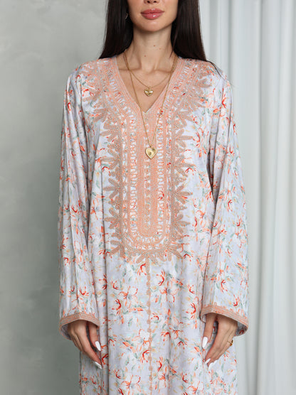 Blush Floral Kaftan