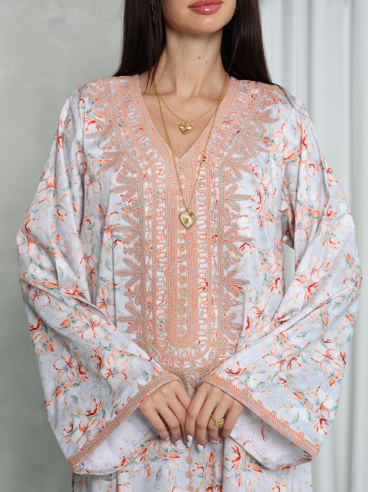 Blush Floral Kaftan