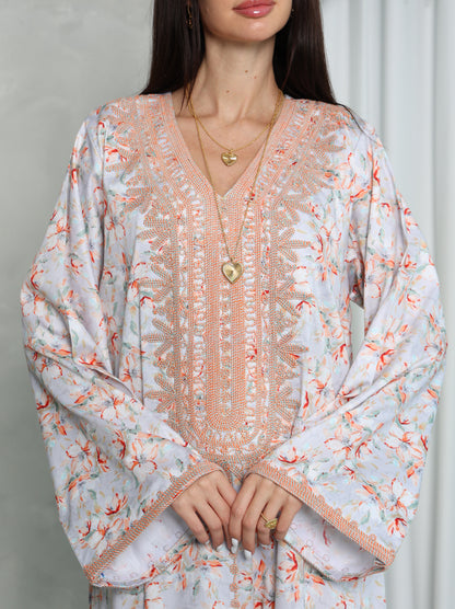 Blush Floral Kaftan