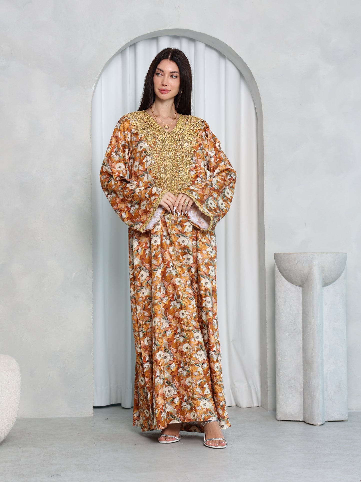 Amber Floral Kaftan