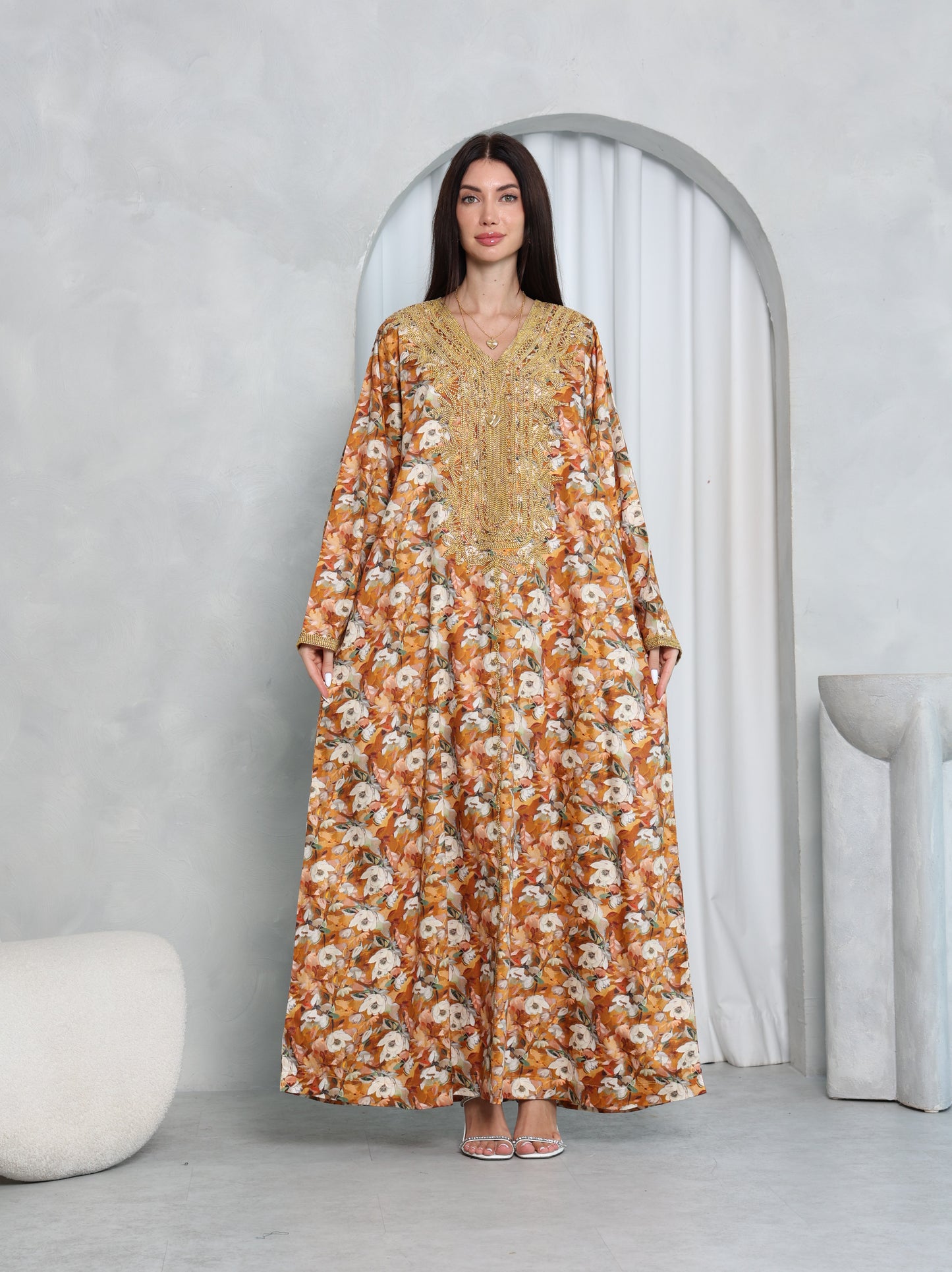 Amber Floral Kaftan
