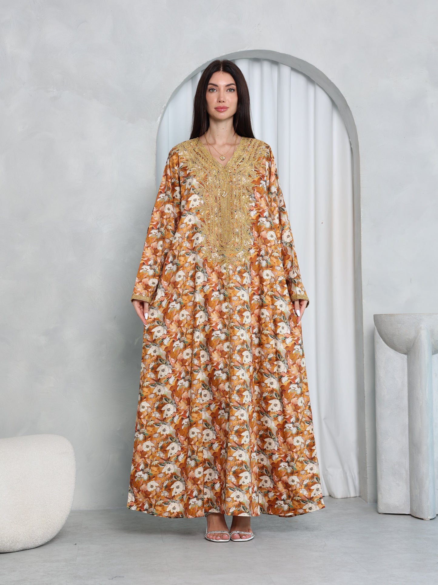 Amber Floral Kaftan