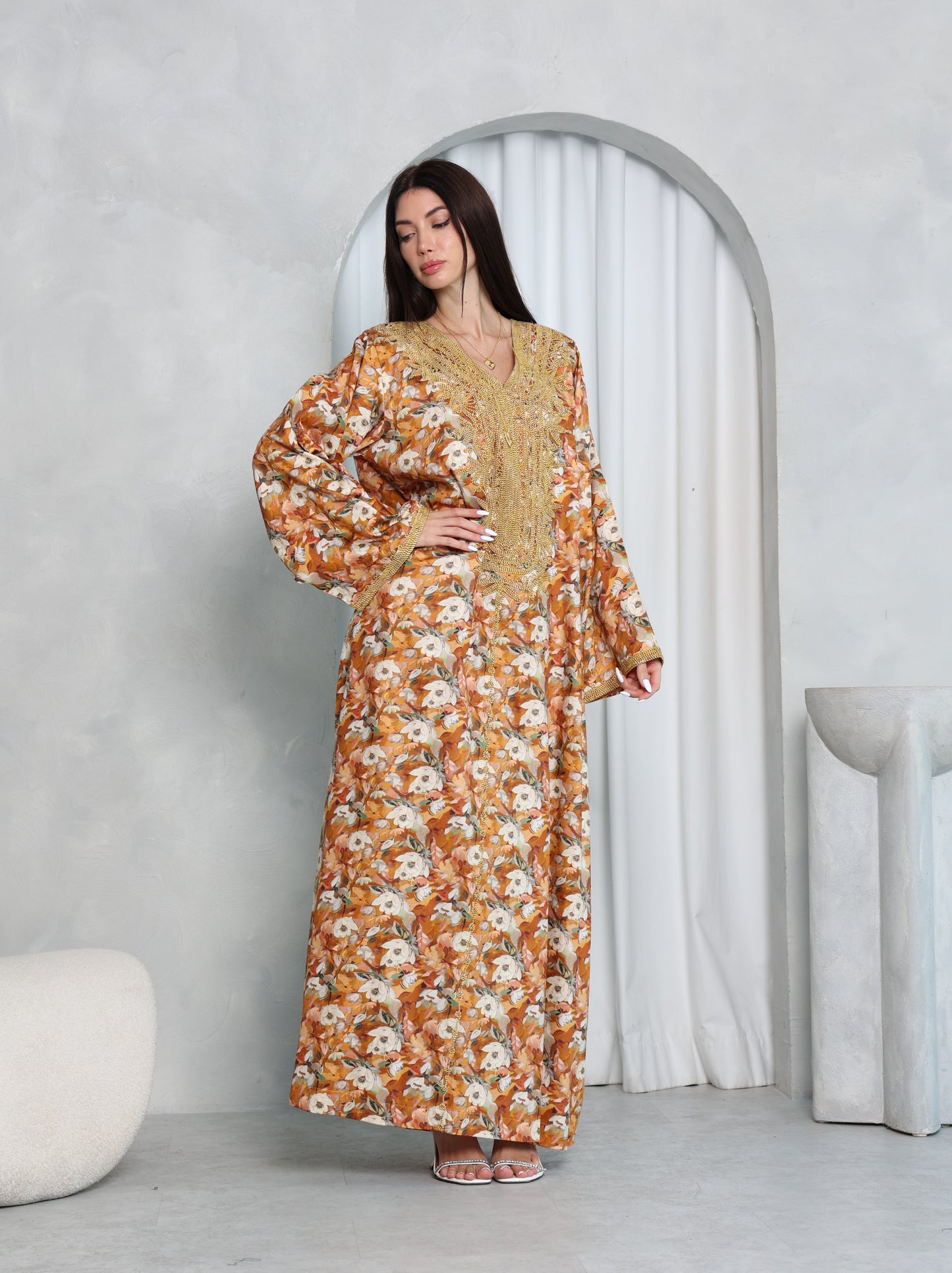 Amber Floral Kaftan