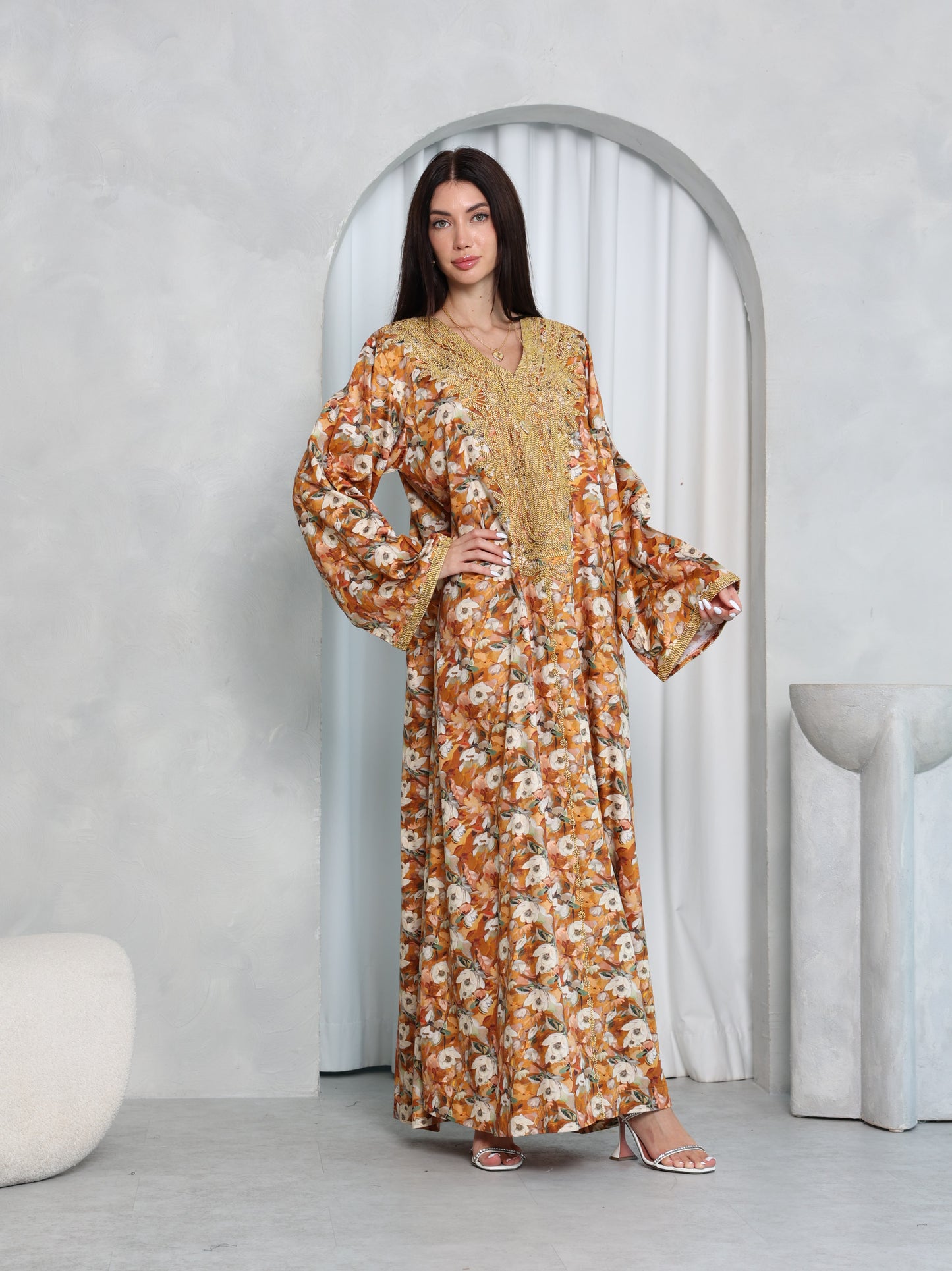 Amber Floral Kaftan