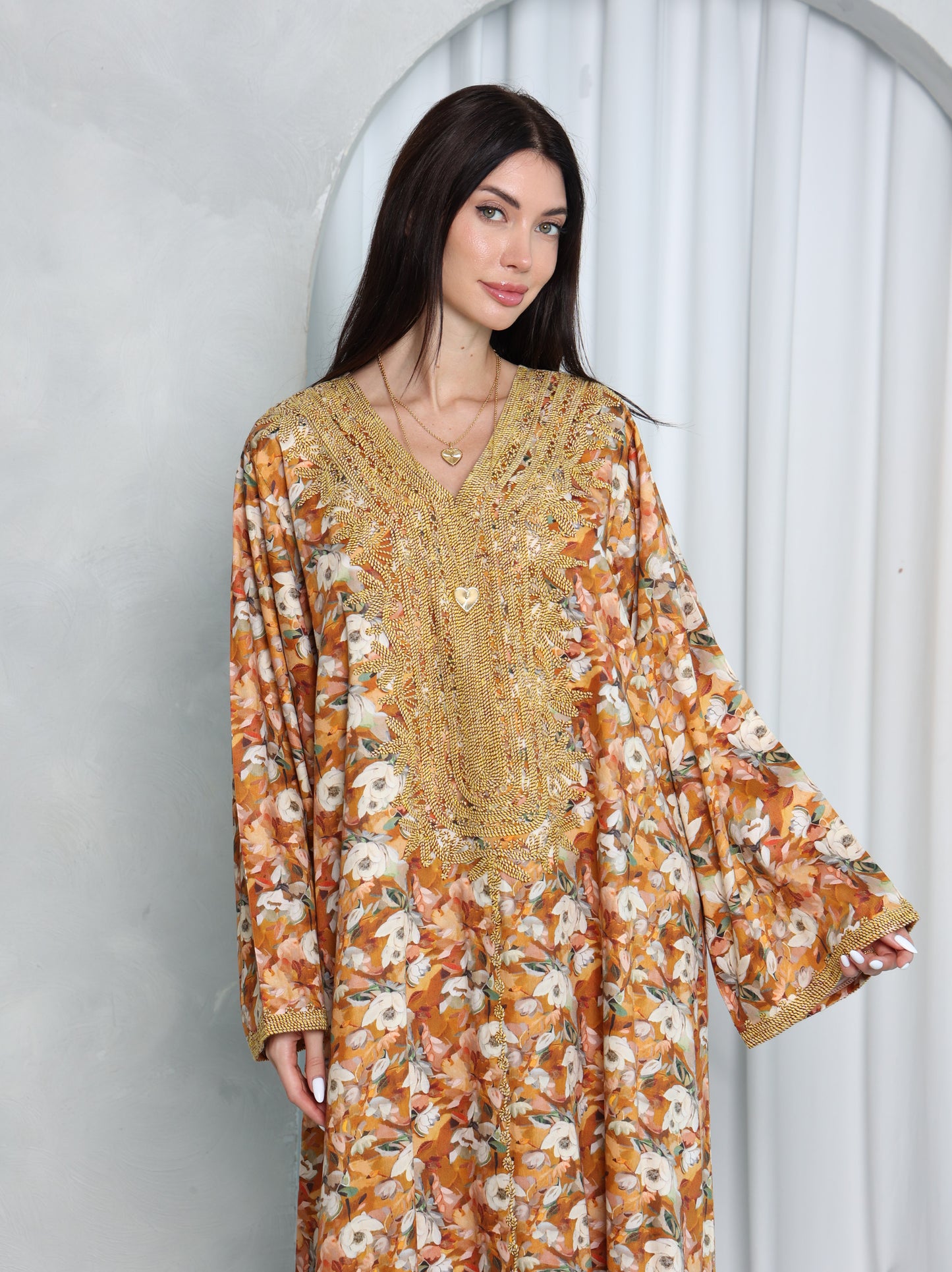 Amber Floral Kaftan