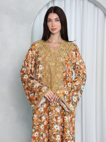 Amber Floral Kaftan