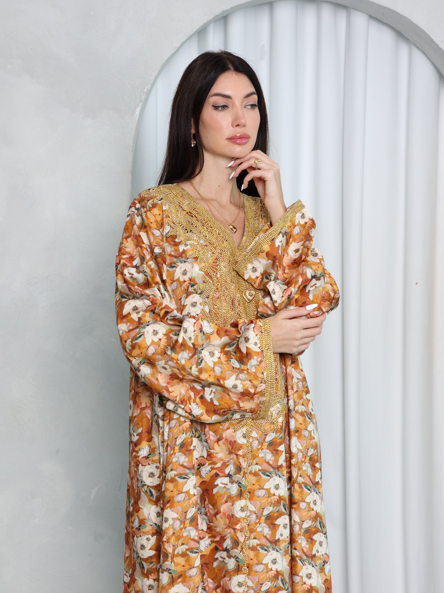 Amber Floral Kaftan