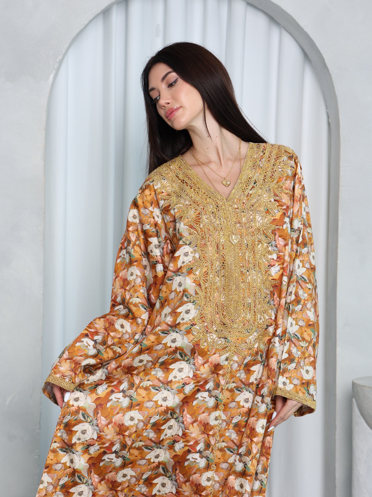 Amber Floral Kaftan