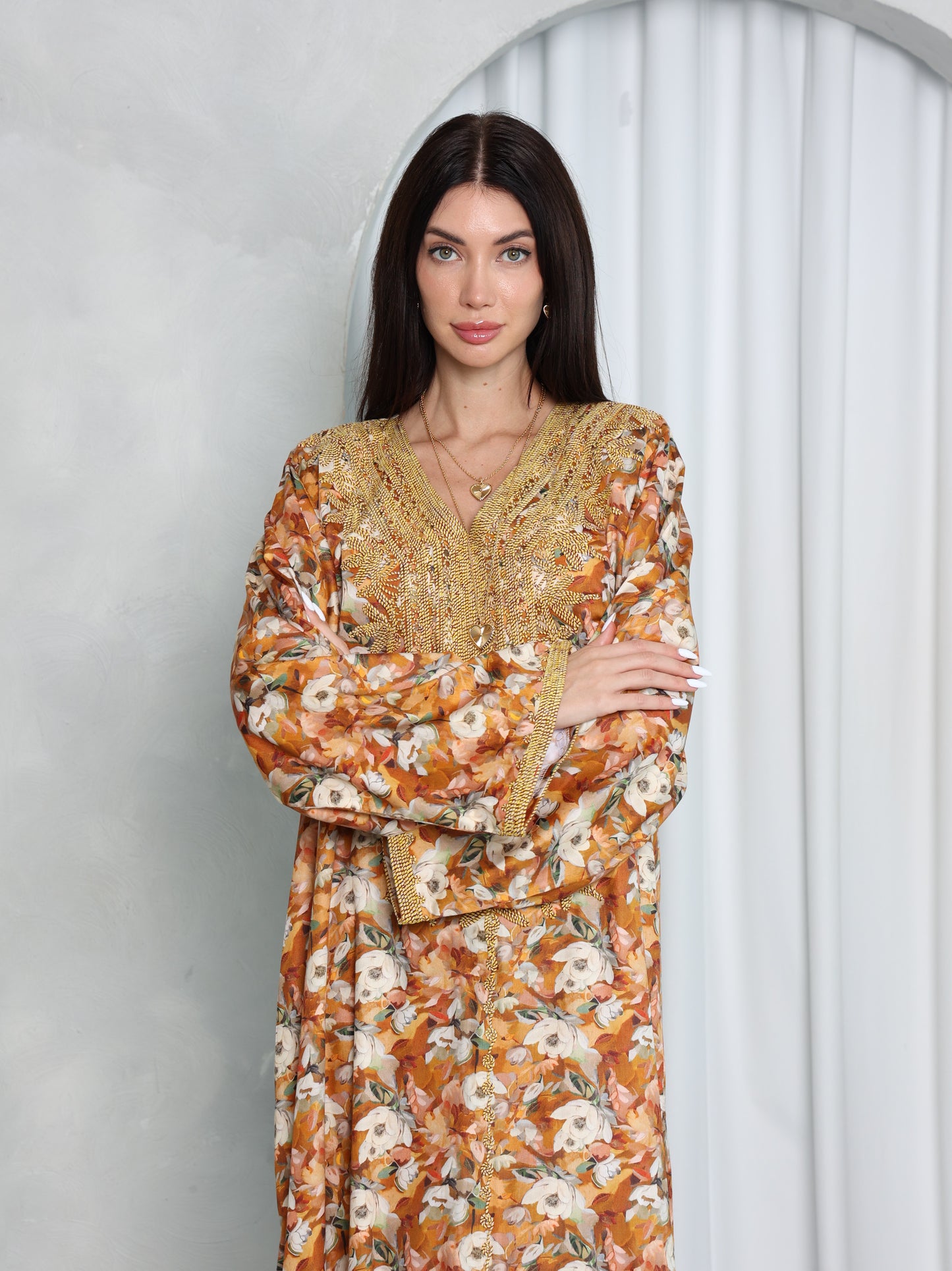 Amber Floral Kaftan