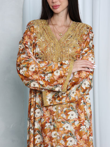 Amber Floral Kaftan