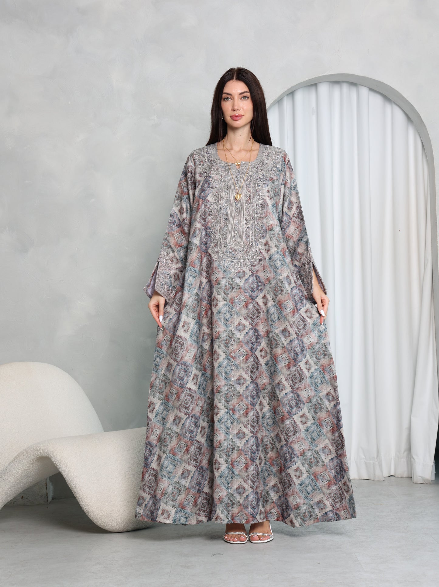 Slate Diamond Kaftan