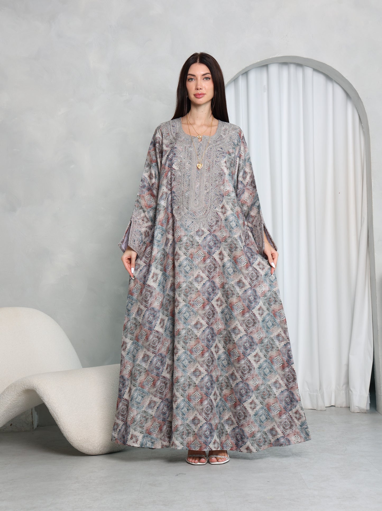Slate Diamond Kaftan