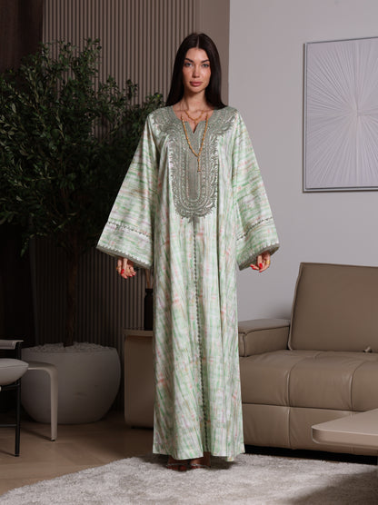 Mint Frost Kaftan