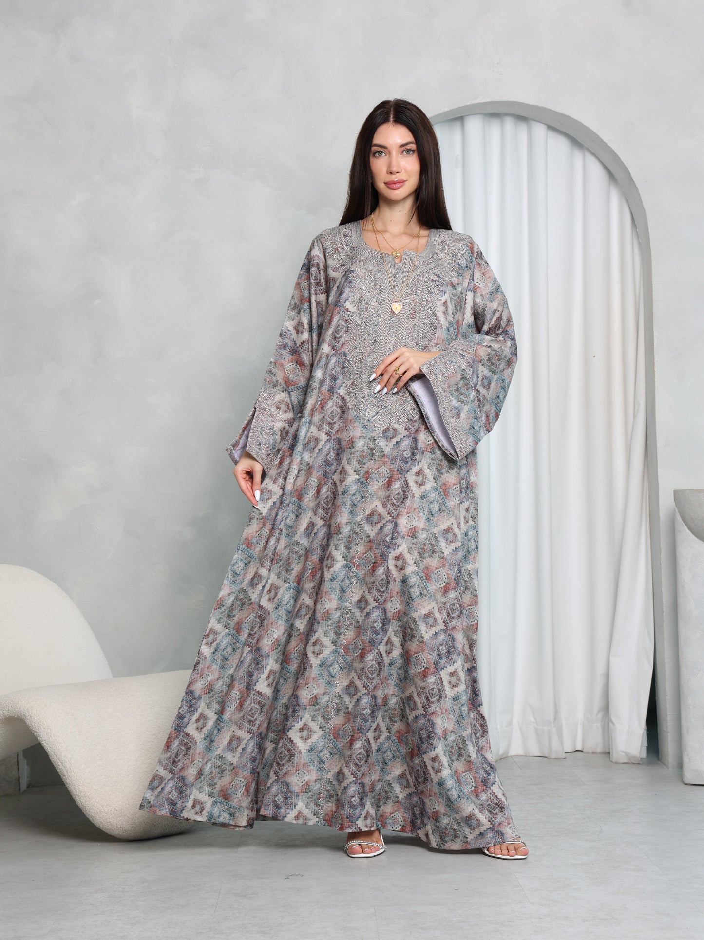 Slate Diamond Kaftan