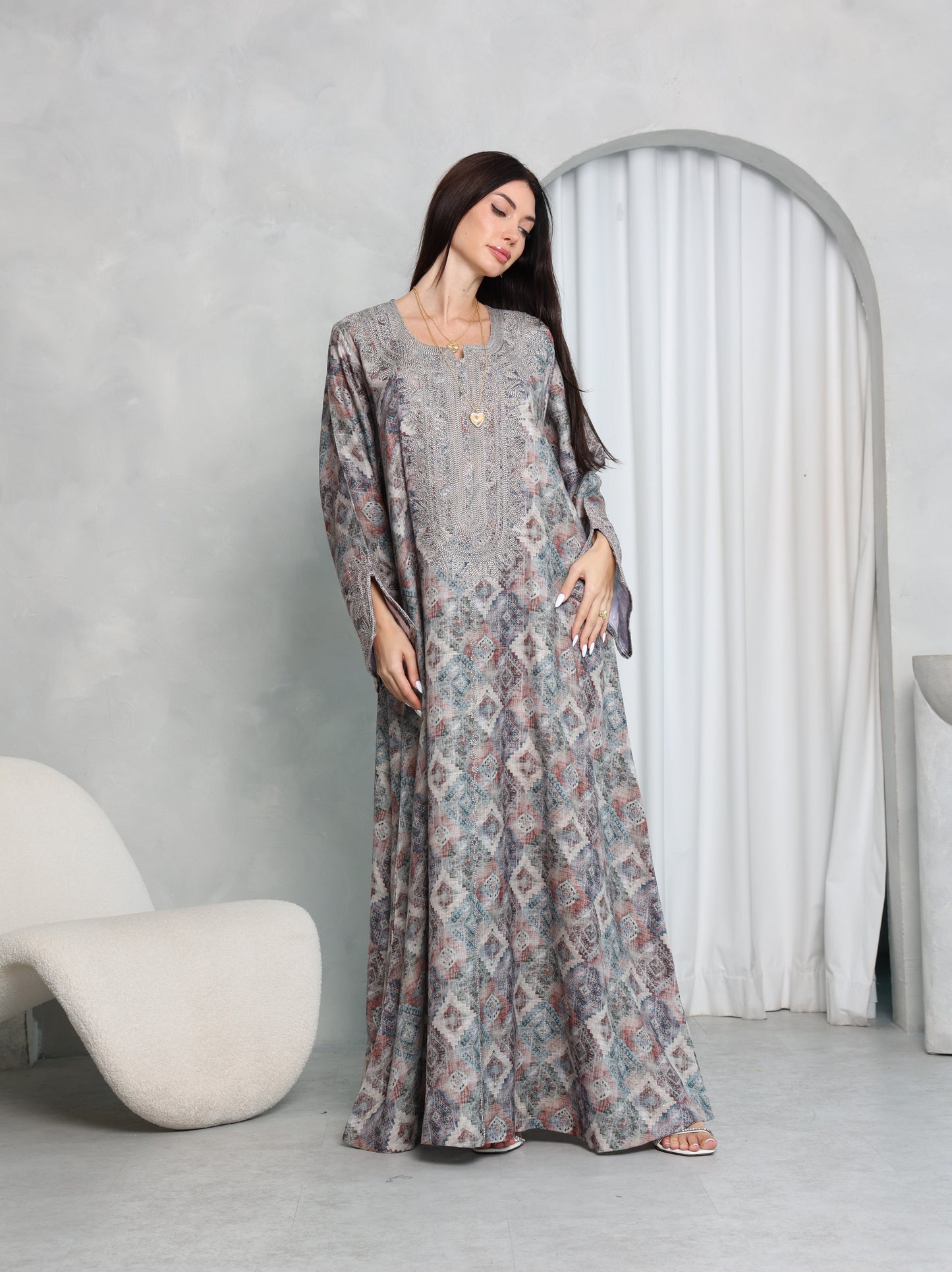 Slate Diamond Kaftan