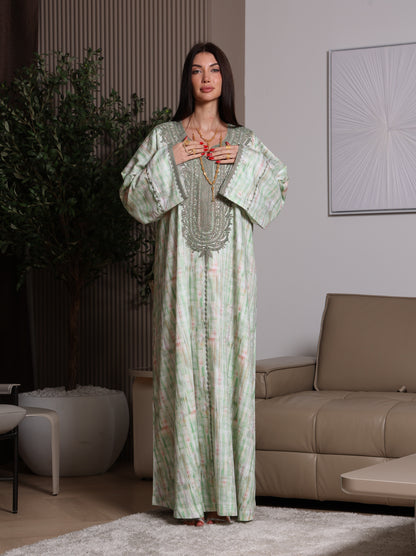 Mint Frost Kaftan