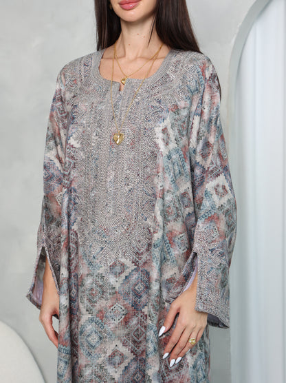 Slate Diamond Kaftan