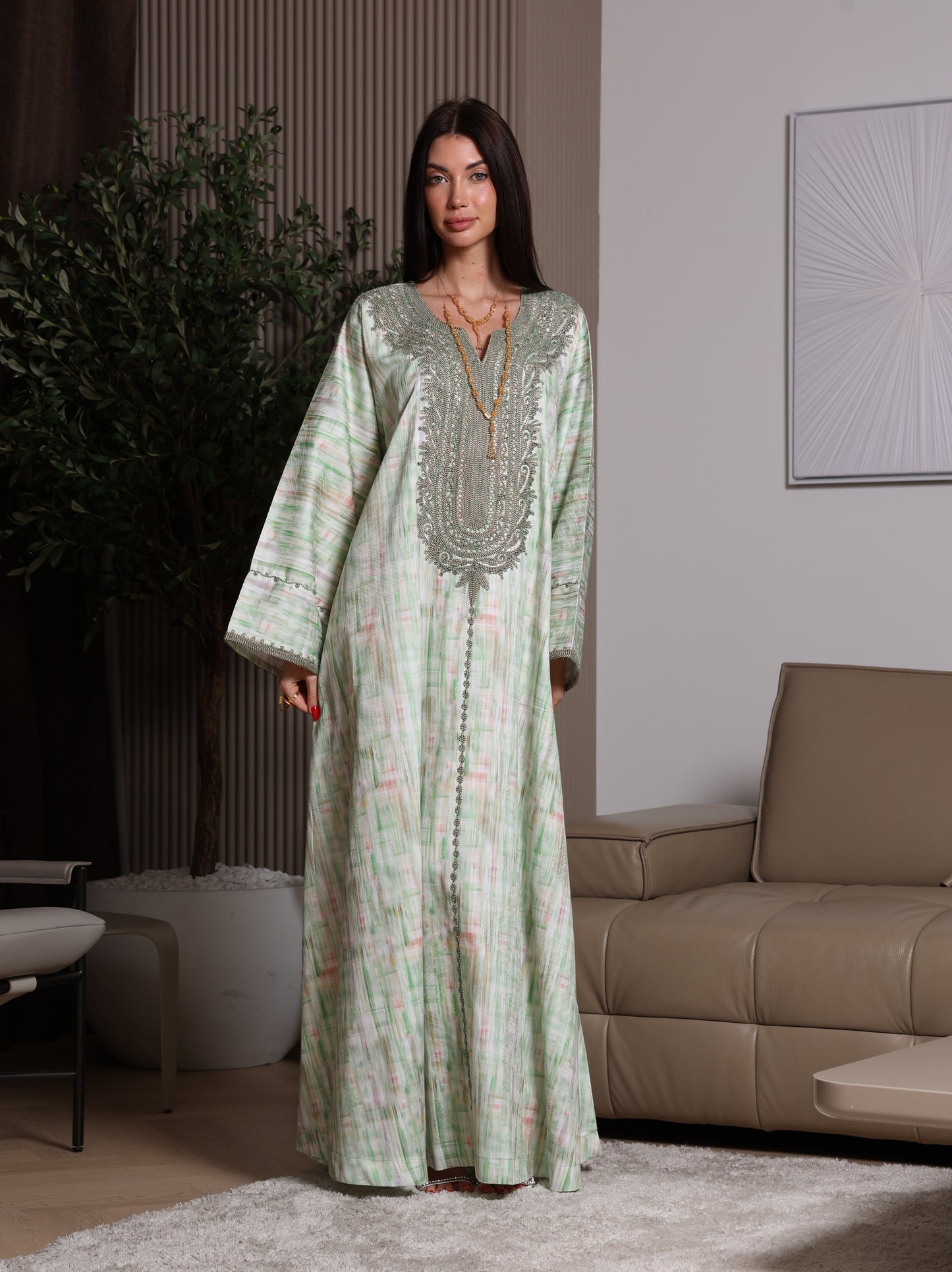 Mint Frost Kaftan