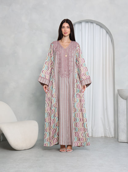 Mauve Wave Kaftan