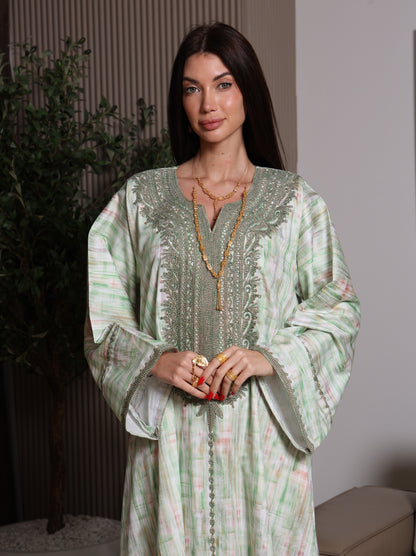 Mint Frost Kaftan