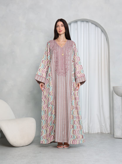 Mauve Wave Kaftan