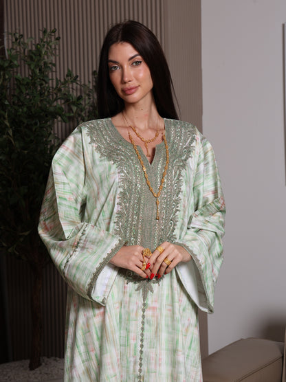 Mint Frost Kaftan