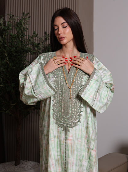 Mint Frost Kaftan
