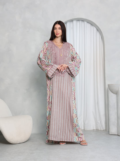 Mauve Wave Kaftan