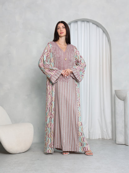 Mauve Wave Kaftan