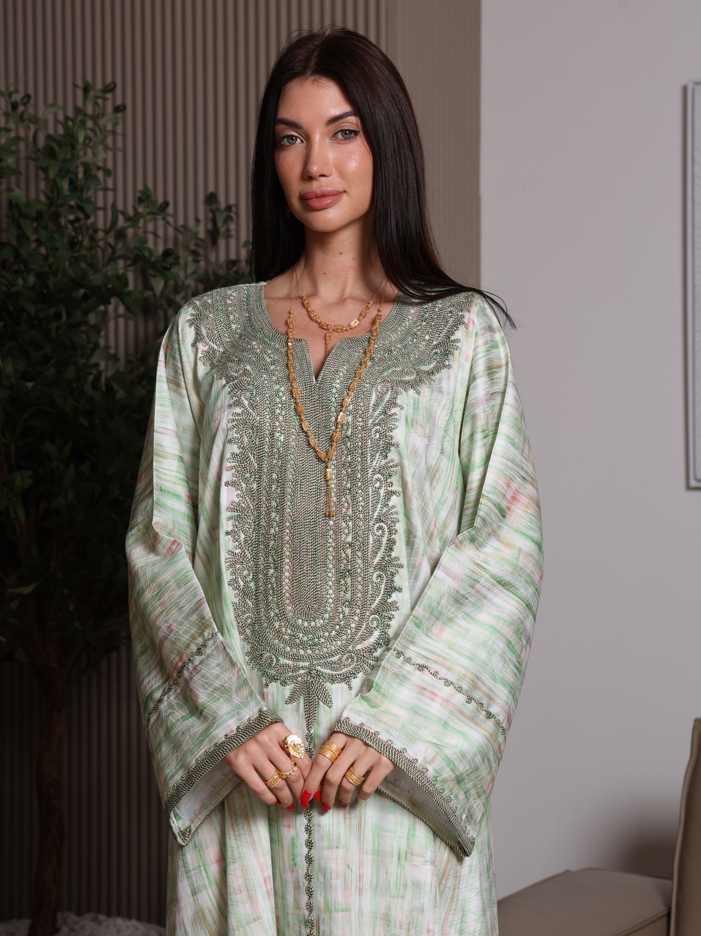 Mint Frost Kaftan