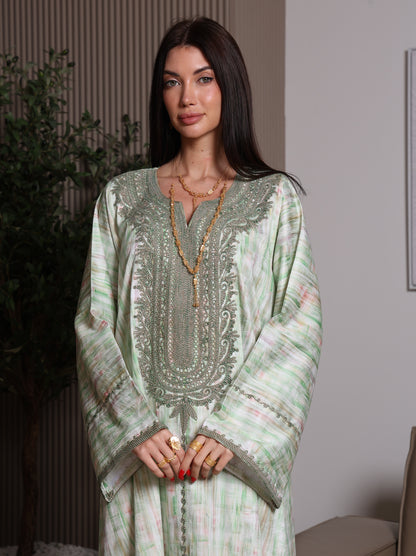 Mint Frost Kaftan