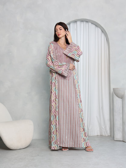 Mauve Wave Kaftan