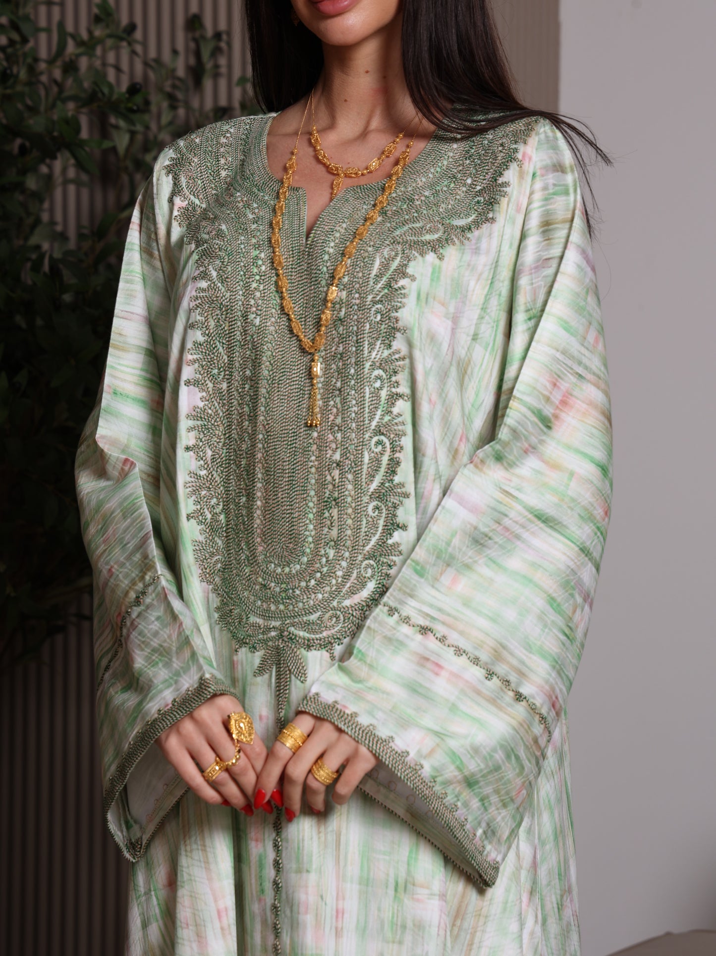 Mint Frost Kaftan