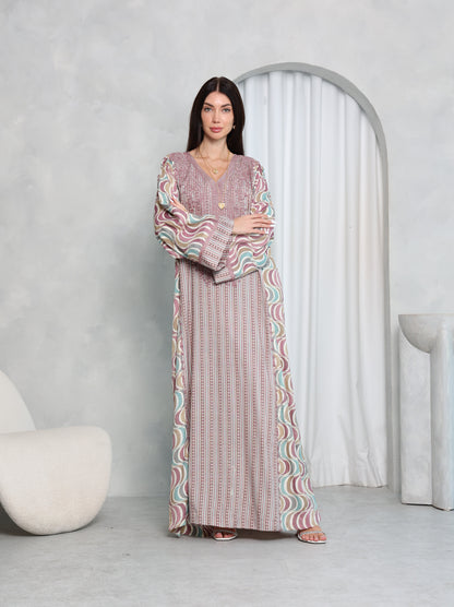 Mauve Wave Kaftan