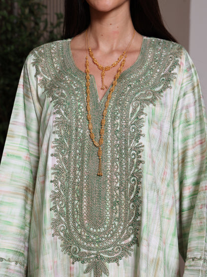 Mint Frost Kaftan