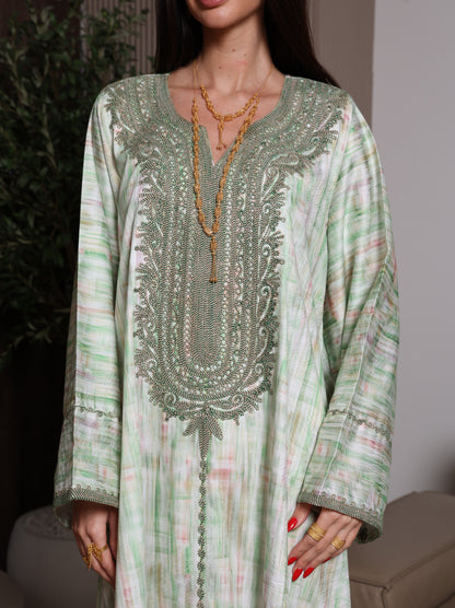 Mint Frost Kaftan