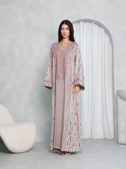 Mauve Wave Kaftan