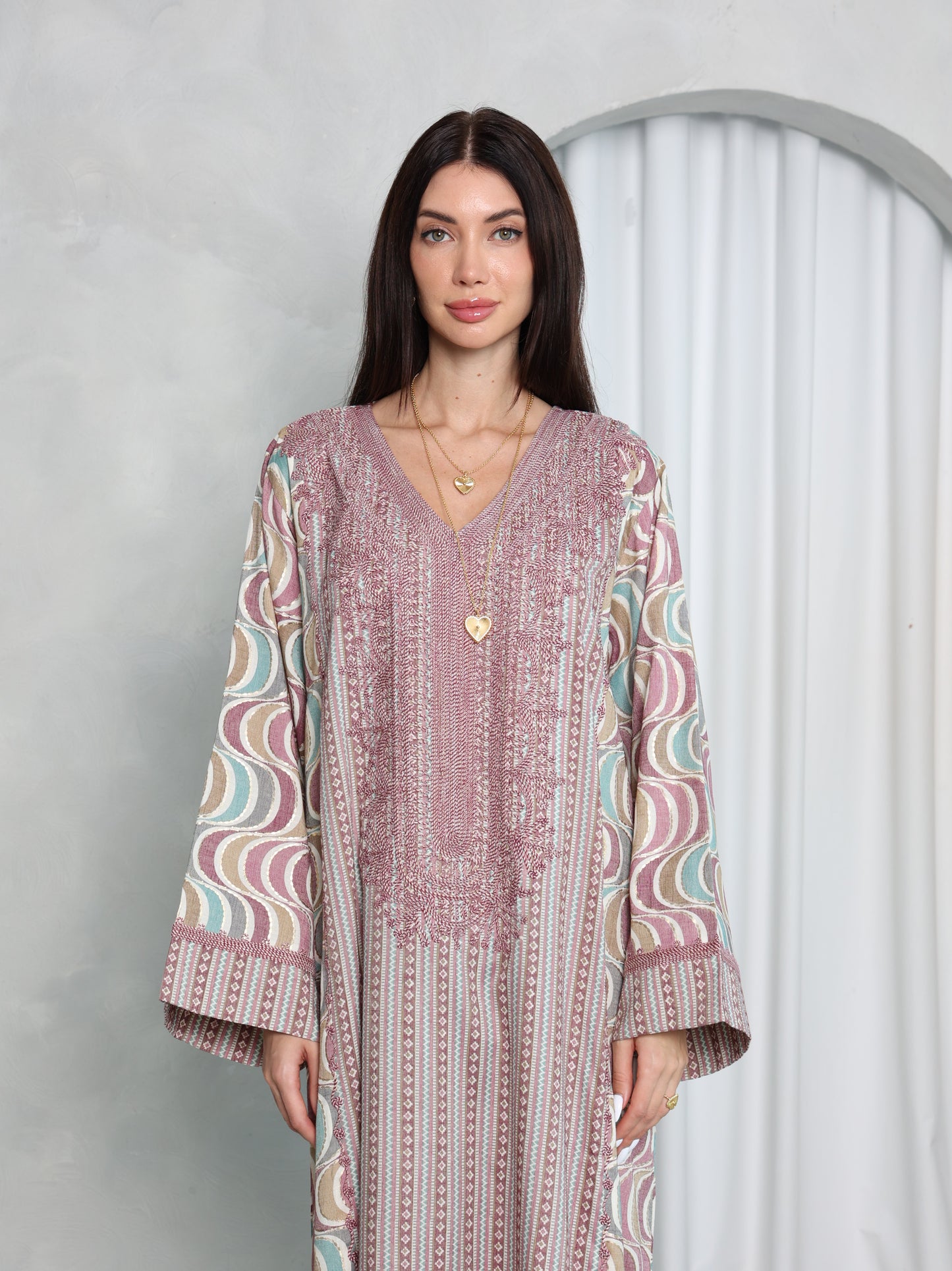 Mauve Wave Kaftan