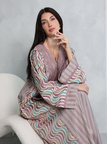 Mauve Wave Kaftan