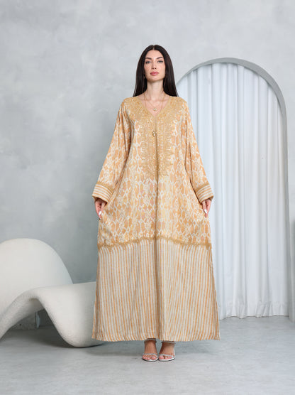 Gilded Lattice Kaftan
